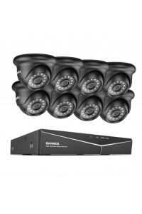 Sannce 8 Channel DVR 8 Dome Camera 1TB Security System